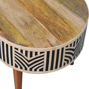 Edessa Bone Inlay Coffee Table | Artisan Bone Inlay | Natural Inlay Finish | Artisan Inlay Detail