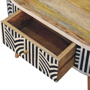 Edessa Bone Inlay Coffee Table | Artisan Bone Inlay | Natural Inlay Finish | Artisan Inlay Detail