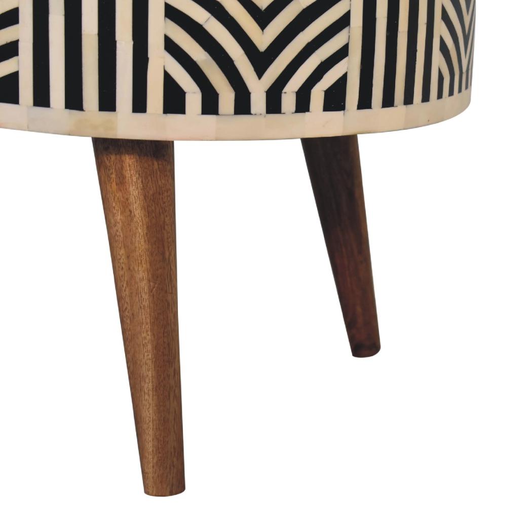 Edessa Bone Inlay Coffee Table | Artisan Bone Inlay | Natural Inlay Finish | Artisan Inlay Detail
