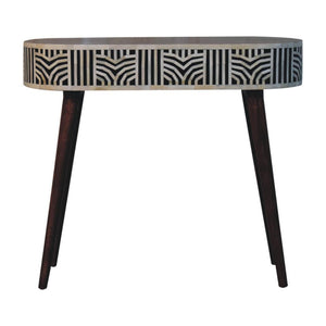 Edessa Bone Inlay Console | Solid Mango Wood | Honey Caramel Finish