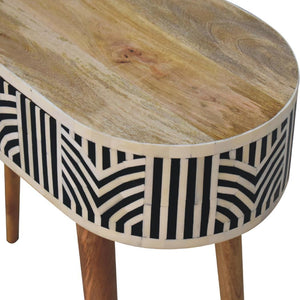 Edessa Bone Inlay Console Table | Artisan Bone Inlay | Natural Inlay Finish | Artisan Inlay Detail