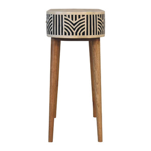 Edessa Bone Inlay Console Table | Artisan Bone Inlay | Natural Inlay Finish | Artisan Inlay Detail
