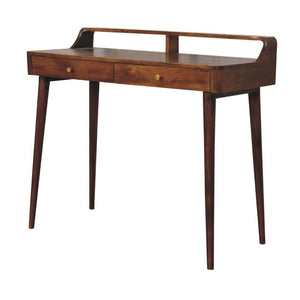Elevated Chestnut Console Table | Solid Mango Wood | Hallway Table