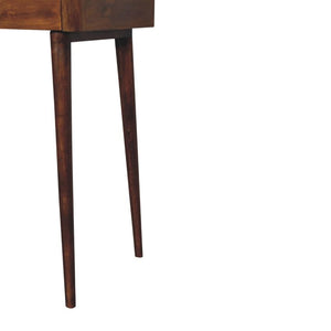 Elevated Chestnut Console Table | Solid Mango Wood | Hallway Table