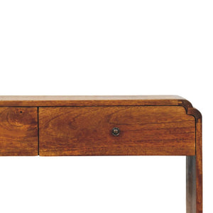 Ellington Console Table | Solid Mango Wood | Slim Profile | Hallway Display Furniture