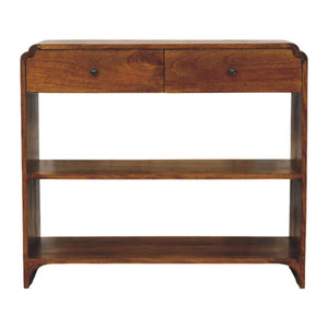 Ellington Console Table | Solid Mango Wood | Slim Profile | Hallway Display Furniture
