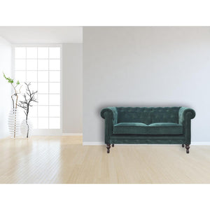 Emerald Green Velvet Chesterfield Bench | Distinctive Detail | Versatile Home Furniture