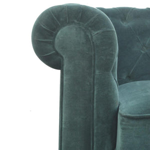 Emerald Green Velvet Chesterfield Bench | Distinctive Detail | Versatile Home Furniture