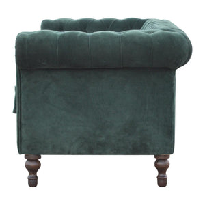 Emerald Green Velvet Chesterfield Bench | Distinctive Detail | Versatile Home Furniture