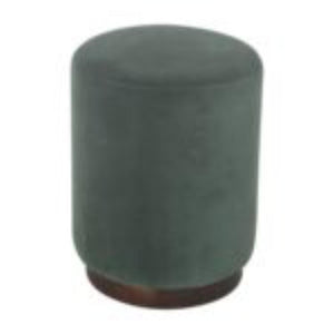Emerald Upholstered Footstool | Solid Mango Wood Base | Compact Accent Seating