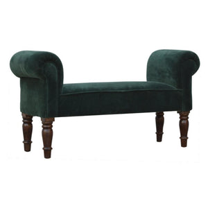 Emerald Velvet Bench | Distinctive Detail | Versatile Home Furniture