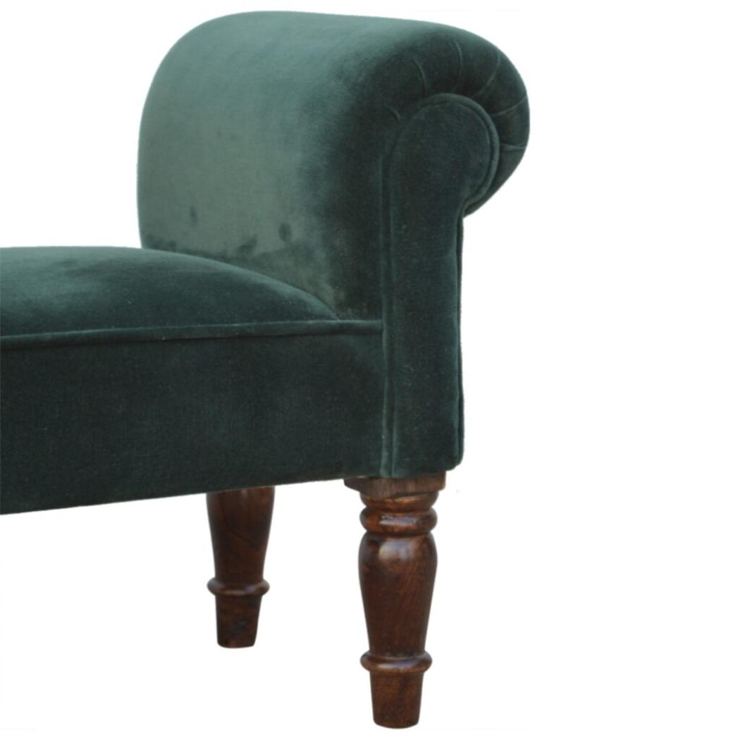Emerald Velvet Bench | Distinctive Detail | Versatile Home Furniture