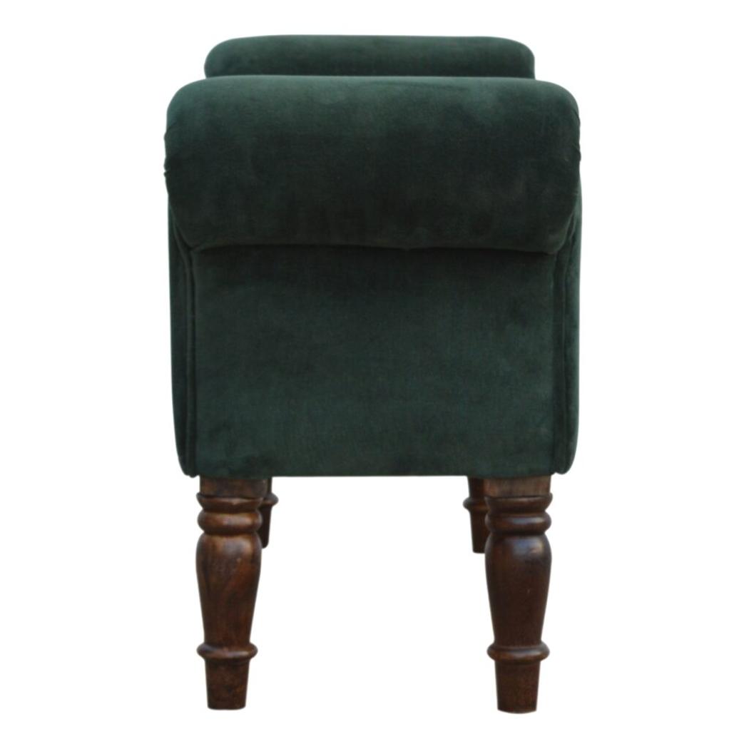 Emerald Velvet Bench | Distinctive Detail | Versatile Home Furniture
