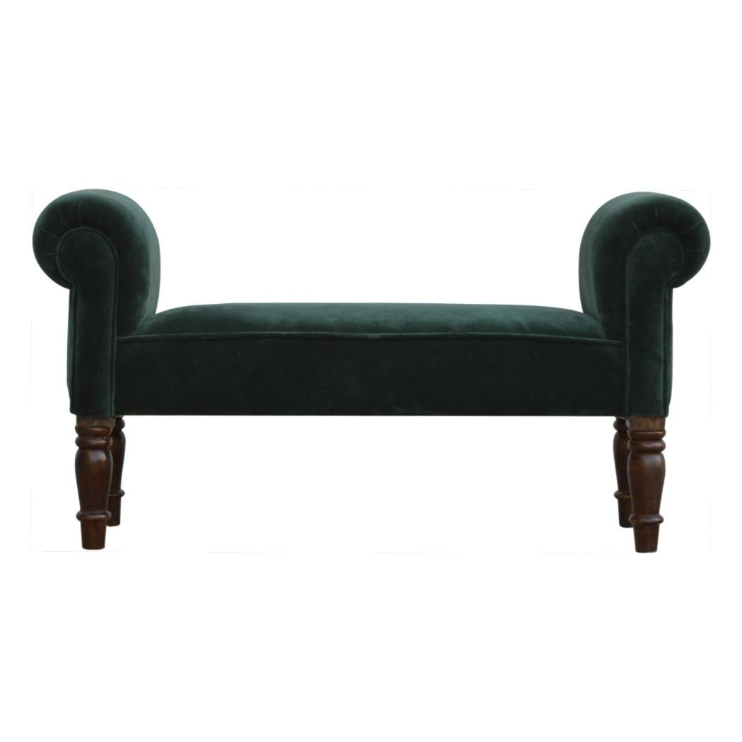 Emerald Velvet Bench | Distinctive Detail | Versatile Home Furniture