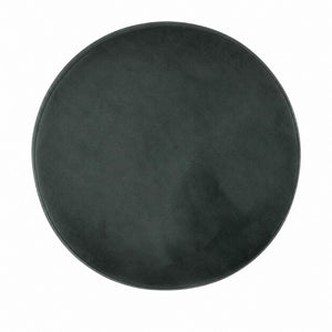 Emerald Velvet Footstool | Gold Metal Base | Compact Accent Seating