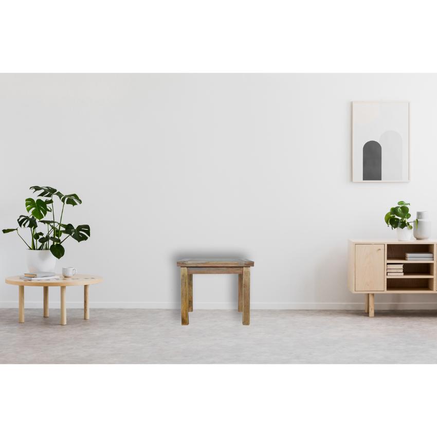 Extendable Butterfly Dining Table | Solid Mango Wood | Oak Finish | 4 to 6 Seat Dining Table