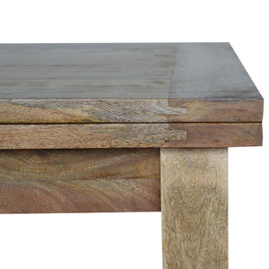 Extendable Butterfly Dining Table | Solid Mango Wood | Oak Finish | 4 to 6 Seat Dining Table