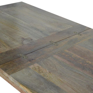Extendable Butterfly Dining Table | Solid Mango Wood | Oak Finish | 4 to 6 Seat Dining Table