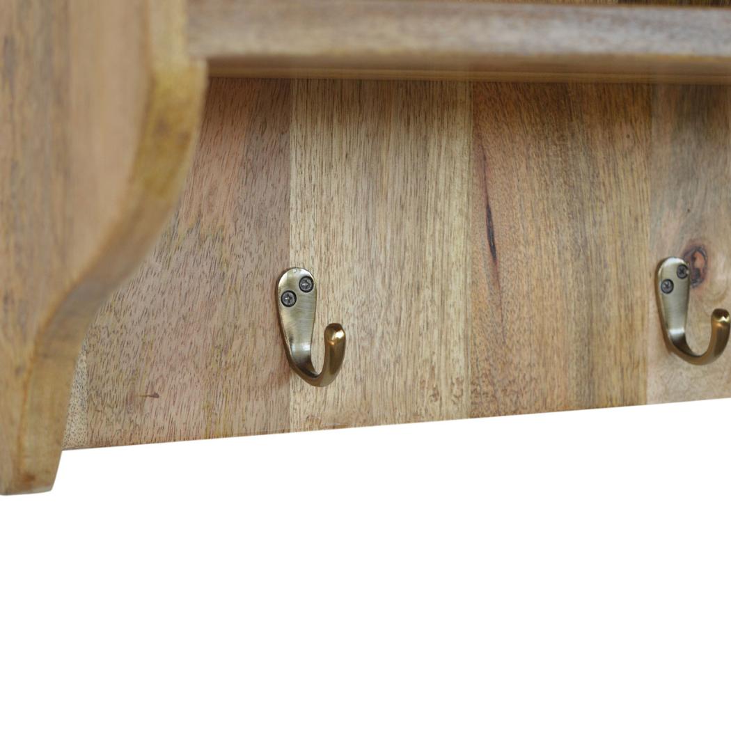 Floating Coat Rack | 3 Shelves | Wall-Mounted Entryway Storage