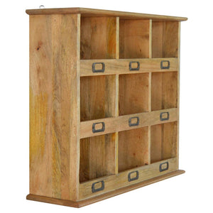 Floating Storage Unit | 9 Open Slots | Wall-Mounted Organiser