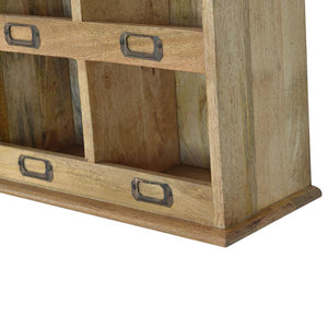 Floating Storage Unit | 9 Open Slots | Wall-Mounted Organiser