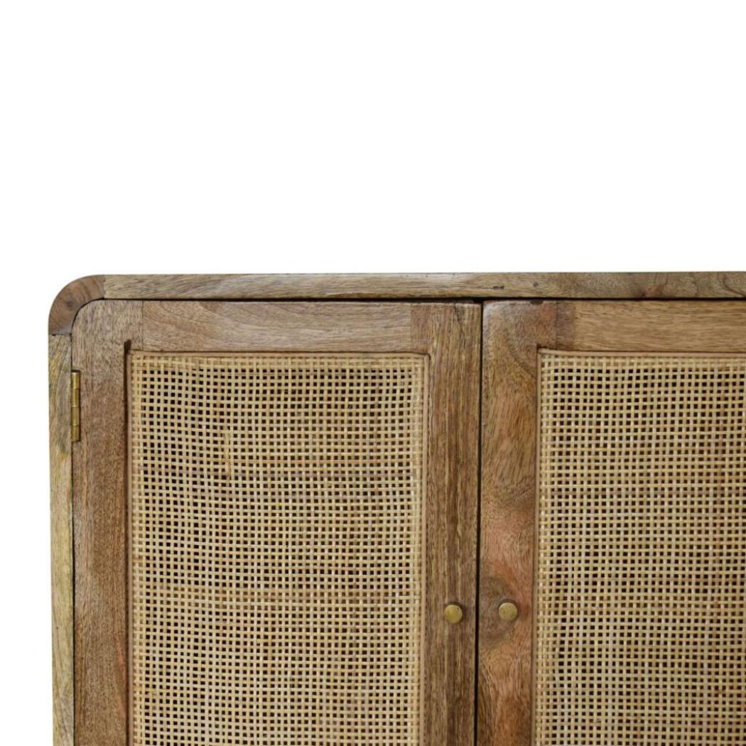 Floating Textured Cabinet | Grey Wash Finish | Space-Saving Wall Storage