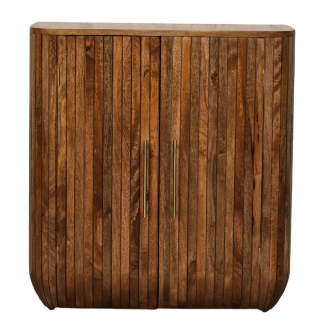 Fluted Curve Cabinet | Textured Detail | Sculptural Storage Furniture