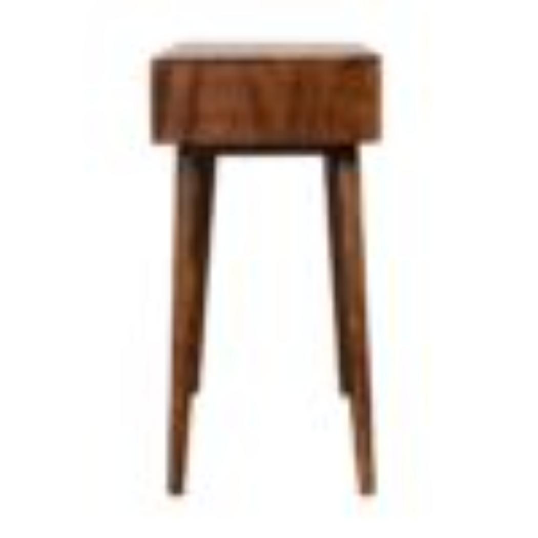 Foldable Mirror Dressing Table | Chestnut Finish | Space-Saving Vanity