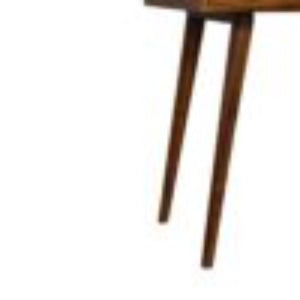 Foldable Mirror Dressing Table | Chestnut Finish | Space-Saving Vanity
