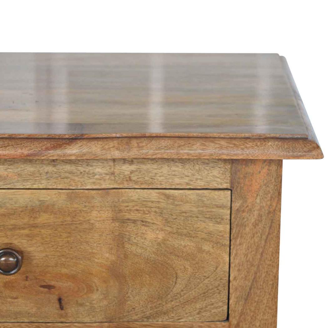 French Style Bedside Table | 2 Drawer Storage | Classic Bedroom Nightstand