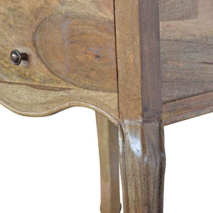 French Style Bedside Table | 2 Drawer Storage | Classic Bedroom Nightstand