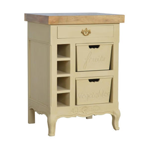 French-Style Cabinet | Cream Finish | Classic Storage