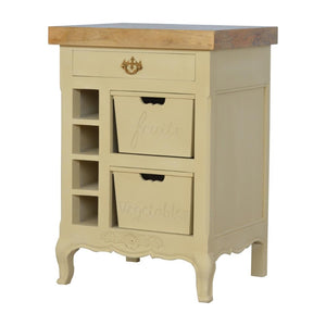 French-Style Cabinet | Cream Finish | Classic Storage