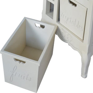 French-Style Cabinet | Cream Finish | Classic Storage