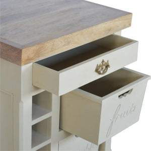 French-Style Cabinet | Cream Finish | Classic Storage