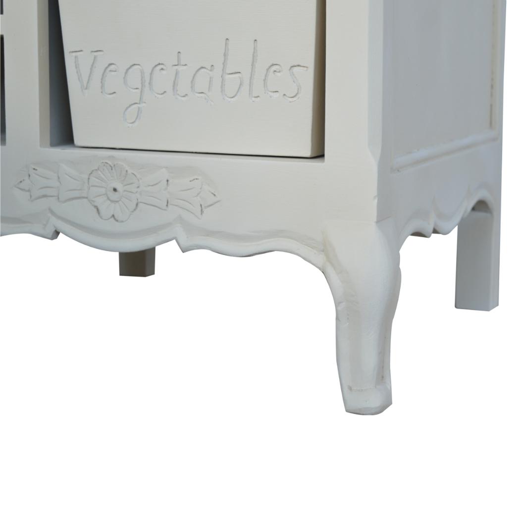 French-Style Cabinet | Cream Finish | Classic Storage