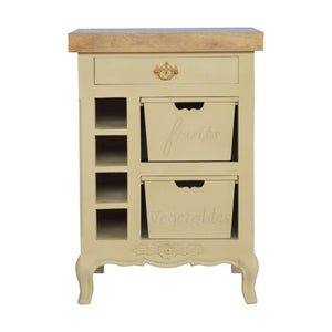 French-Style Cabinet | Cream Finish | Classic Storage