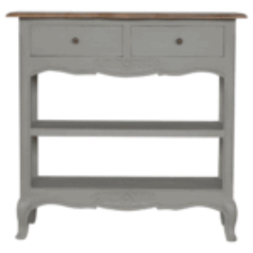 French Style Console Table | Solid Mango Wood | Classic Hallway Furniture