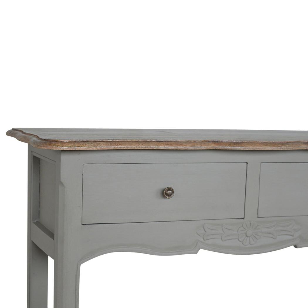 French Style Console Table | Solid Mango Wood | Classic Hallway Furniture