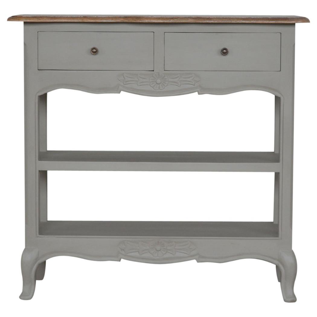 French Style Console Table | Solid Mango Wood | Classic Hallway Furniture
