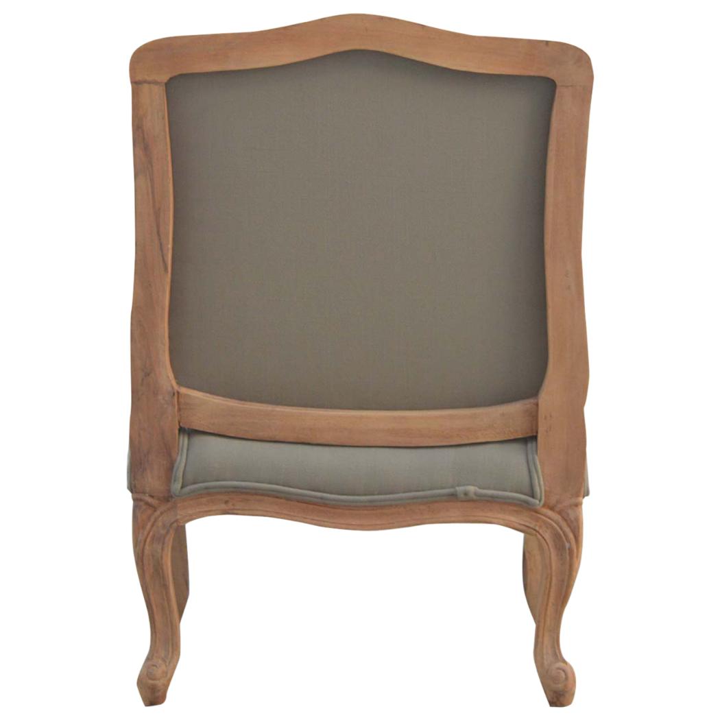French Style Upholstered Armchair | Classic Accent Chair | Refined Living Room Seating