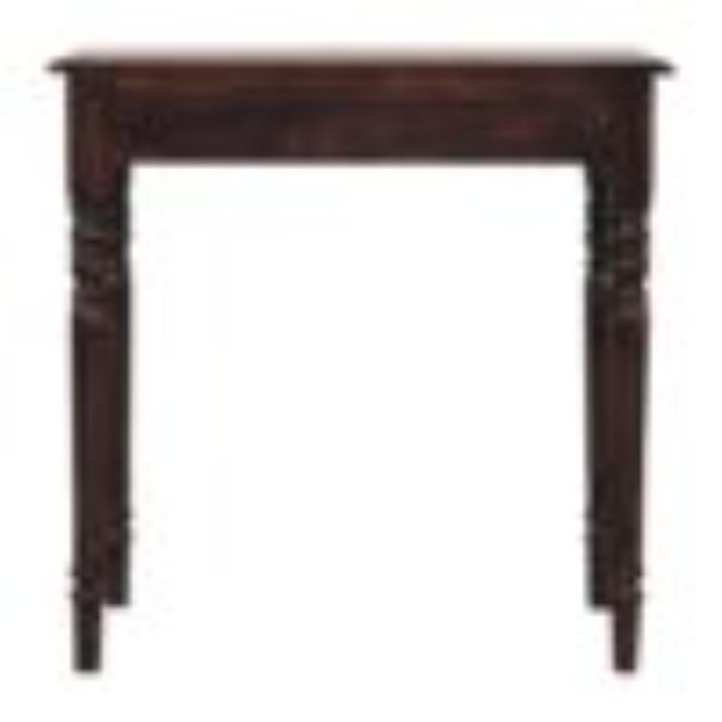 French Writing Desk | Solid Mango Wood | California Walnut Finish | 1 Drawer Home Office Desk