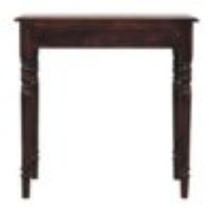 French Writing Desk | Solid Mango Wood | California Walnut Finish | 1 Drawer Home Office Desk