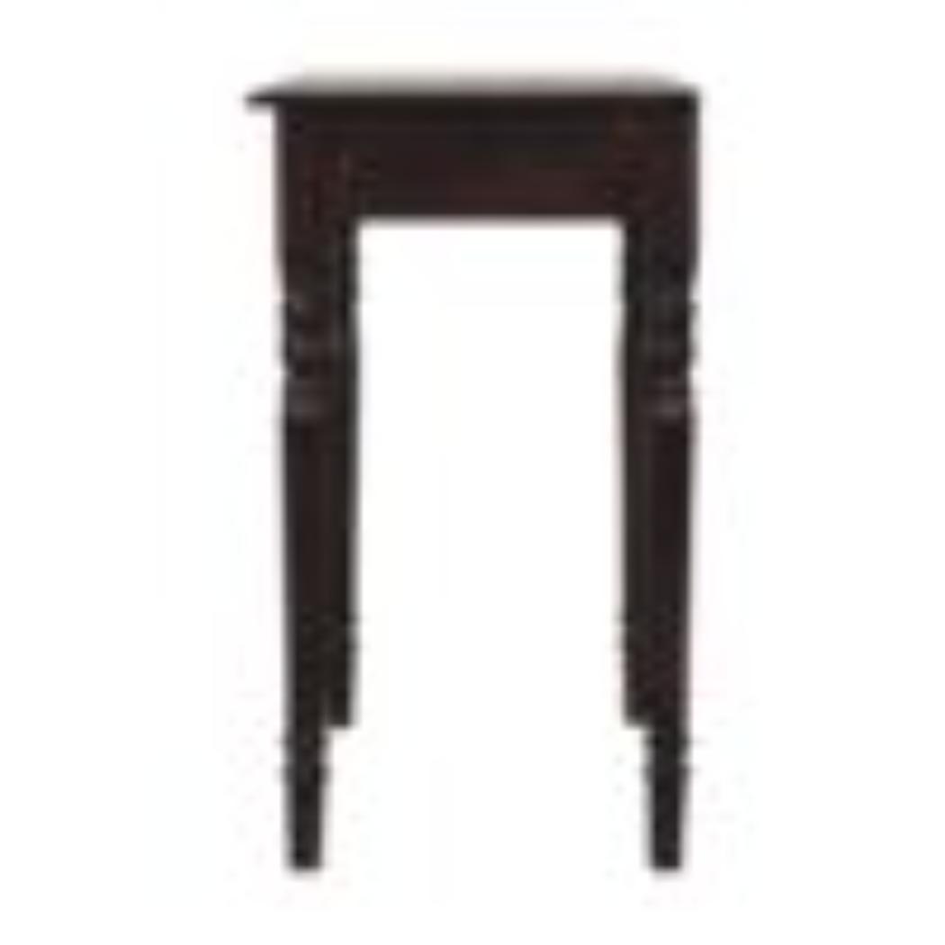French Writing Desk | Solid Mango Wood | California Walnut Finish | 1 Drawer Home Office Desk