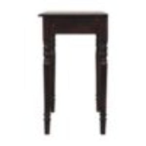 French Writing Desk | Solid Mango Wood | California Walnut Finish | 1 Drawer Home Office Desk