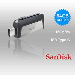 SANDISK ULTRA 64GB Dual USB Drive | Type-C 3.1 | SDDDC2-064G