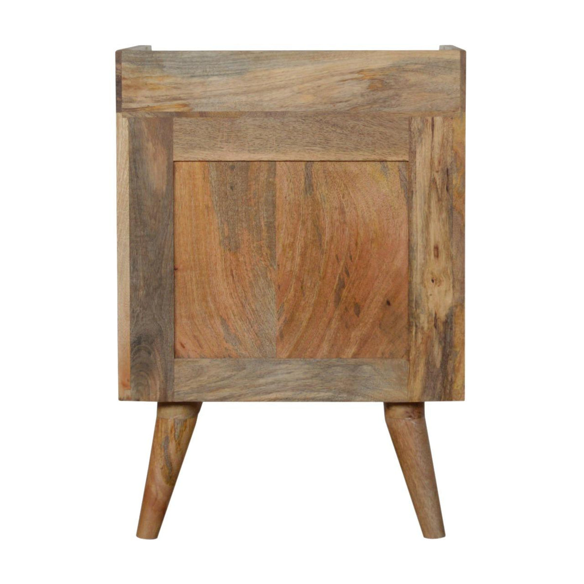 Gallery Back Bedside Table | Bone Inlay | Solid Mango Wood | Artisan Bedroom Storage