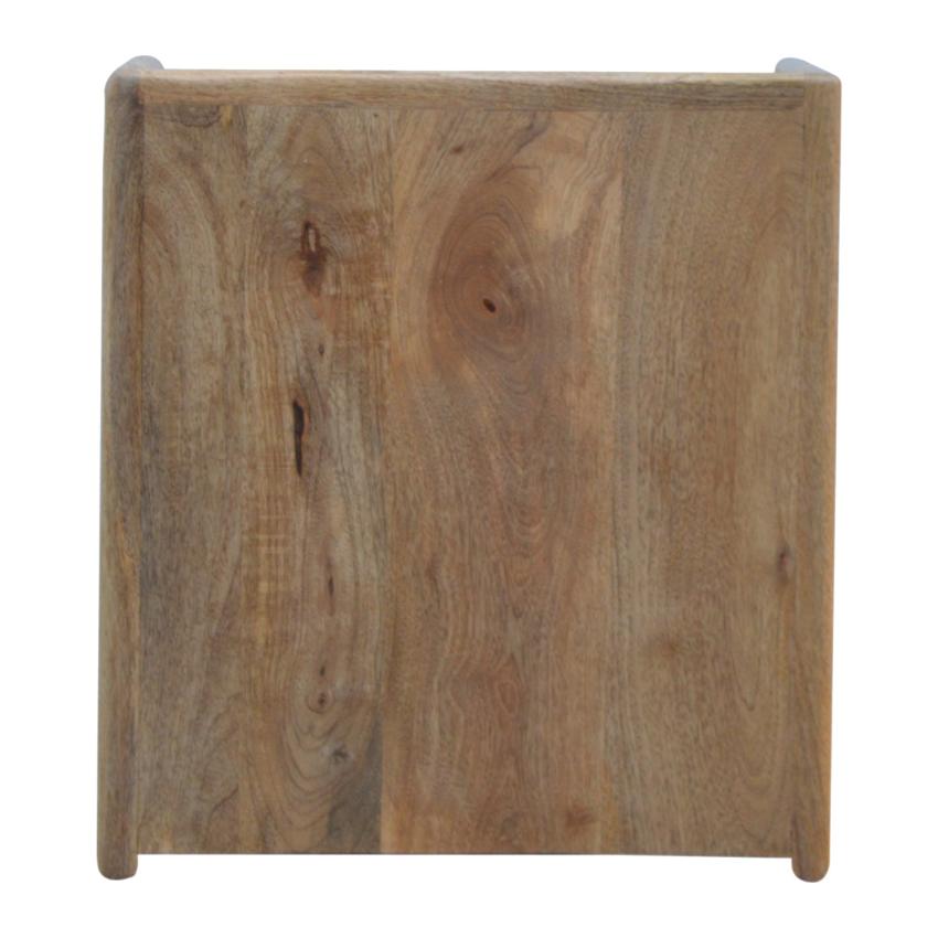 Gallery Back Mango Wood Bedside Table | 2 Drawers