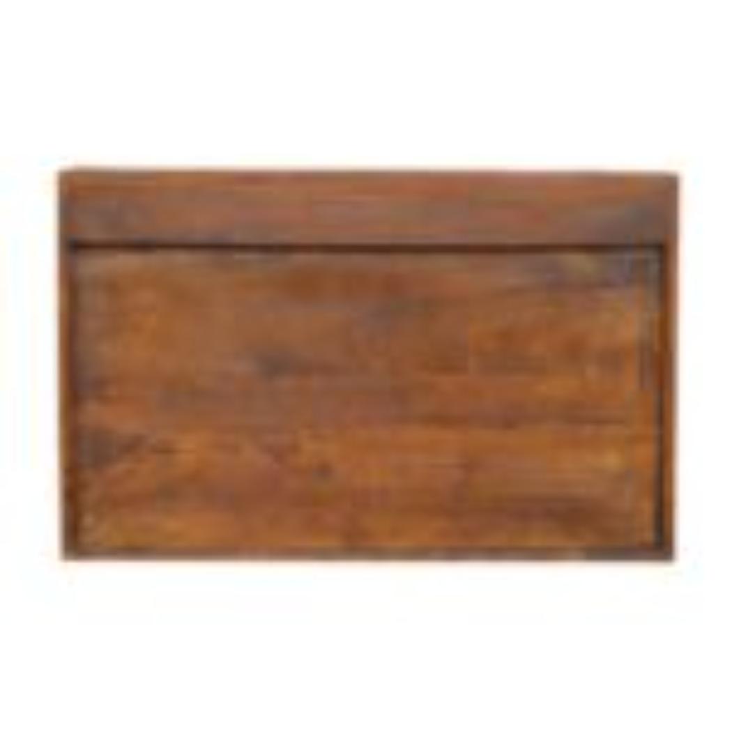 Geo Flip-Down Writing Desk | Solid Mango Wood | Brass Detail | Space-Saving Workspace