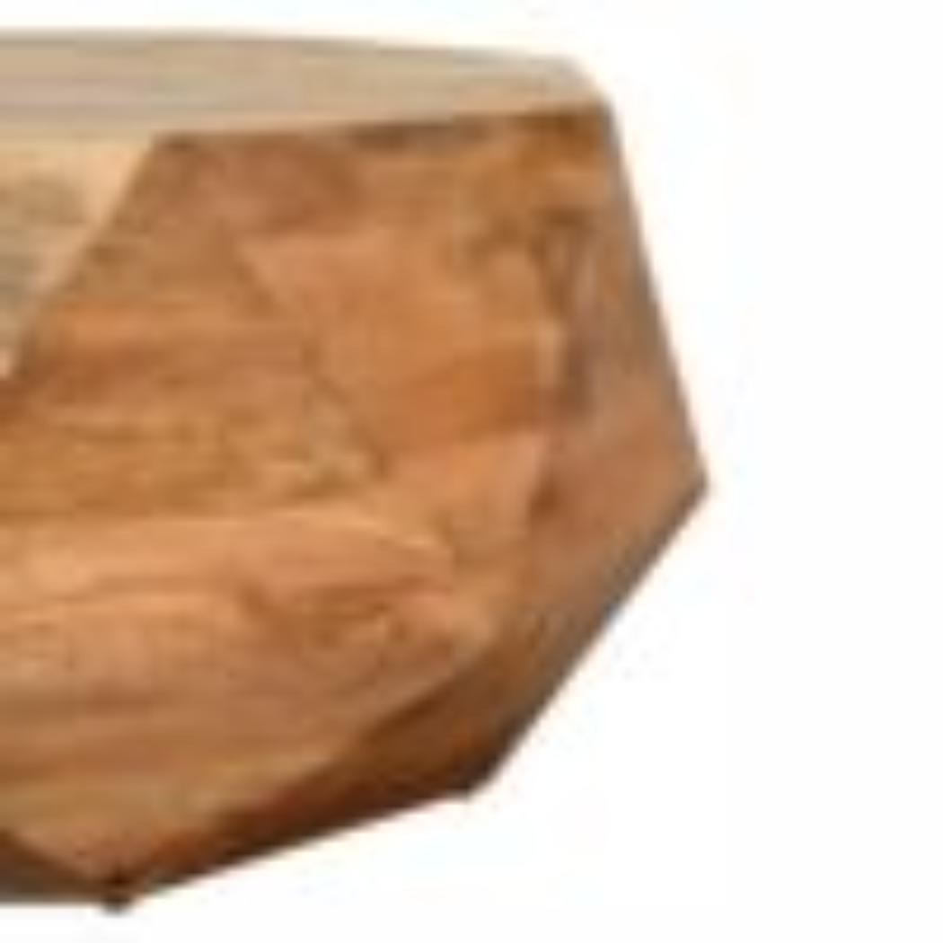 Geo Solid Wood Coffee Table | Geometric Design | Natural Timber